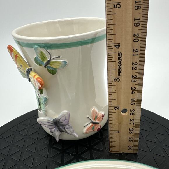 3D Allure 2007 butterfly Bathroom Cup And Soap Holder - Picture 3 of 5